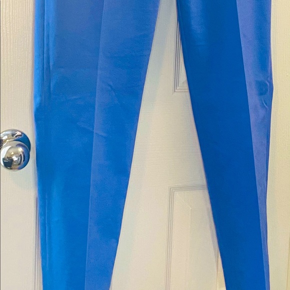 Blue slacks who are hip hugging. Only used twice. - Picture 2 of 4